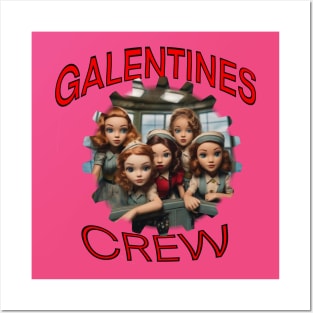 Galentines crew cartoon style Posters and Art